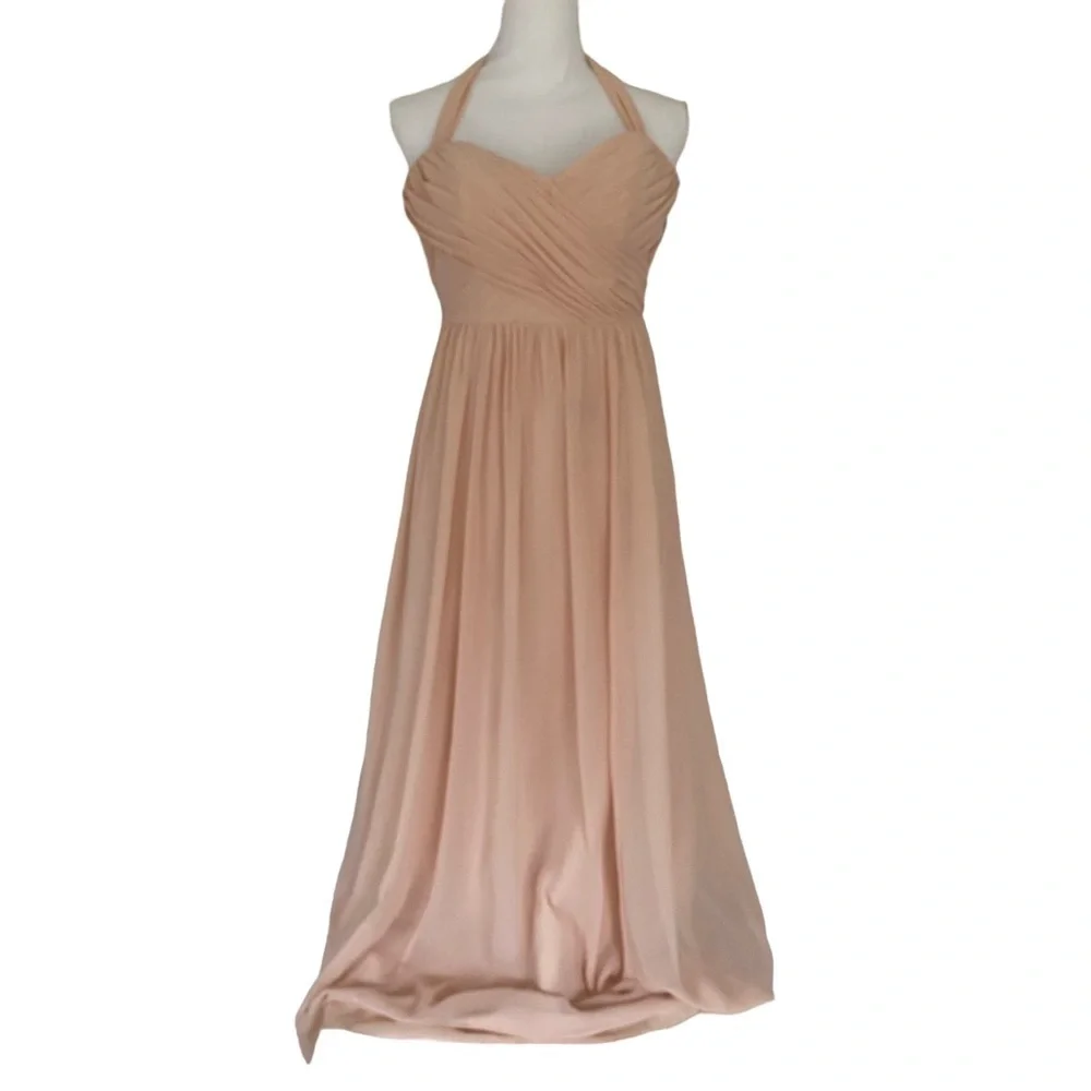 sachin and babi light blue dress Juliet Chiffon Gown - Butter Yellow main image 1